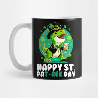Happy St PaT-Rex Day Dinosaur St Patrick's Day Mug